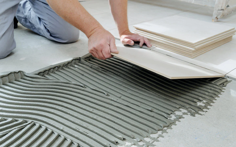 tile-laying
